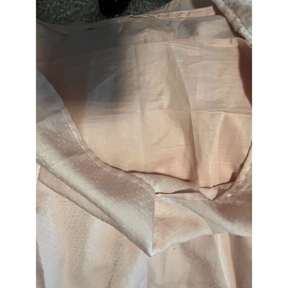 Loft Cottagecore Bohochic Light Pink Flower Applique Bow Lined Tank Top M - Picture 5 of 6